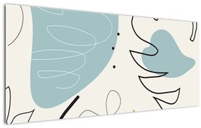 Tablou - Ilustrație de frunze (120x50 cm)