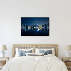 Tablou cu orașul nocturn (90x60 cm)