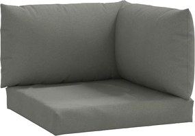 vidaXL Perne de paleți, 3 buc., melanj gri închis, material textil