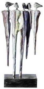 Statueta bronz masiv "Diversitate"