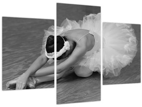 Tablou - Balerină, alb-negru (90x60 cm)