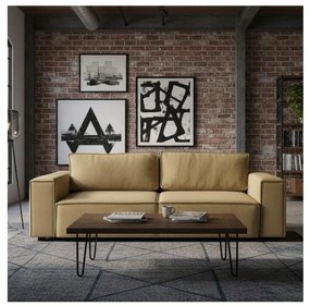 Canapea extensibilă RONDA, 3 locuri, cu spațiu de depozitare, portocalie