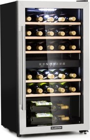 Klarstein Vinamour 29D, răcitor de vinuri, 2 zone, 80 l, 29 sticle, 5 - 22 °C, control tactil