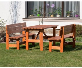 Set mobilier gradina Freistadt, 150 cm, cires