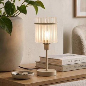 Lampa de masa metal sand, tije din sticla Swizzle