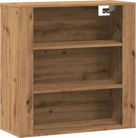 vidaXL Dulap de perete, stejar artizanal,80x33x80 cm, lemn prelucrat