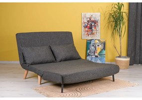 Canapea gri închis extensibilă 120 cm Folde – Artie
