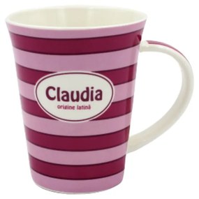 Cană din porțelan personalizată Claudia