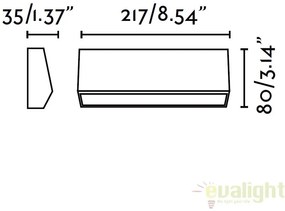 APLICA DE PERETE LED EXTERIOR MODERNA MUST-3 70659
