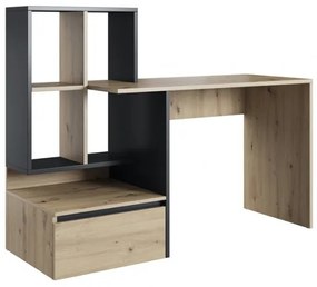 Masă PC Paca 2 (stejar artisan + antracit). 1048465