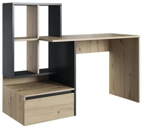 Masă PC Paca 2 (stejar artisan + antracit). 1048465