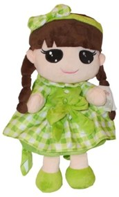 Tulilo Kajka păpuşă rucsac pentru copii - verde 36cm