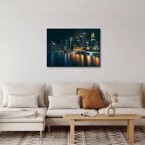 Tablou - Singapore noaptea (70x50 cm)