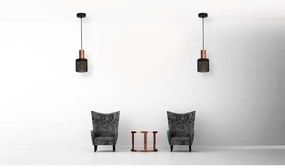 Lustră pe cablu ARES BLACK 1xE27/60W/230V