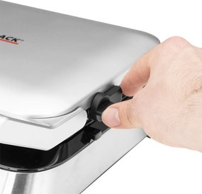 Aparat de preparat vafe Gastroback Advanced Control, 1600 W, 220 ml, 7 trepte de coacere, elemente de încălzire duble, plăci adânci, cronometru, protecție împotriva revărsării, argintiu