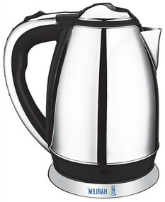 Fierbator electric din inox Harlem® H-32 Kettle , capacitate 1,8 litri, pentru acasa si la birou, protectie supraincalzire, cana electrica, Gri
