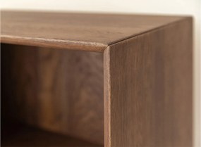 Comodă TV stejar masiv Madison și Sticlă, 160 × 50 × 54 cm