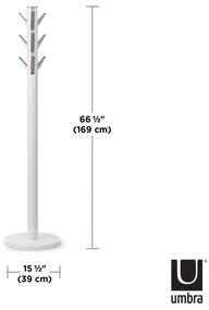 Cuier alb din lemn de arbore de cauciuc Flapper – Umbra