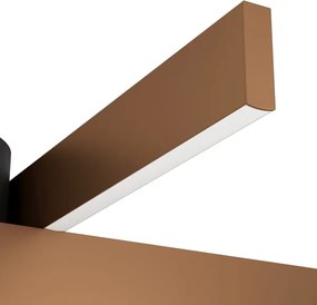 Eglo 901863 - Plafonieră LED RGBW dimabilă FOLCINO-Z 2xLED/18W/230V cupru/negru