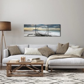 Tablou - Robben Island (cu ceas) (90x30 cm)