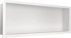 Raft incastrat dreptunghiular Balneo Wall-Box One cu rama 60x20x10 cm alb mat