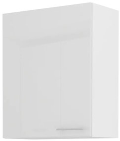 Dulap superior de bucătărie Lavera 60 G 72 1F (alb + alb lucios). 1032342