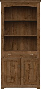Biblioteca PATRAS, stejar april, PAL, 93x45x201 cm