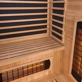 Infračervená sauna Skara čierna s technológiou Dual