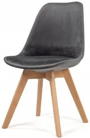 Scaune de sufragerie 4buc stil scandinav Grey Glamor