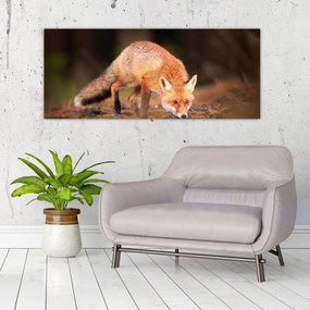 Tablou - Vulpe in pădure (120x50 cm)