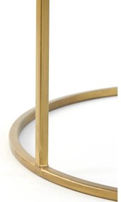 Măsuțe de cafea rotunde din sticlă în set de 2 buc. în auriu ø 75 cm Duarte - Light &amp; Living