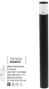 Stalp mediu pentru iluminat exterior IP54 CETERA