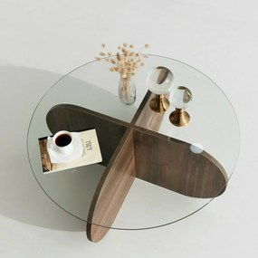 Masă de cafea Bubble Walnut