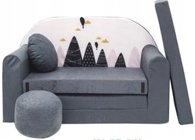 Canapea pentru copii cu pernă 98 x 170 cm