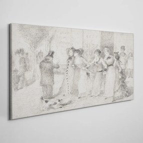 Tablou canvas Desen schiță a unei femei