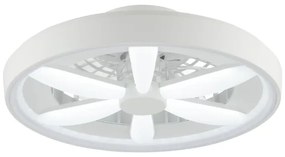 Ventilator LED RGBW de tavan cu lumină Brilliant GAIANO LED/48W/230V alb + telecomandă