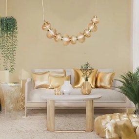 Lustră LED pe cablu BOLLA LED/36W/230V auriu/bej fumuriu