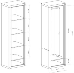 Dulap de haine Douglas 19 (Stejar trufă). 1055581