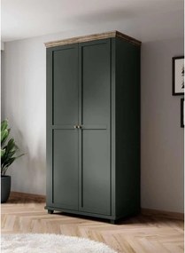 Dulap lemn masiv Jardon 2 Usi Grafit, 108 × 62 × 216 cm