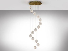 Lustra casa scarii cu 14 pendule LED design modern Austral SV-354318