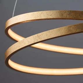 Lustră LED pe cablu Endon 72479 SCRIBBLE LED/31,5W/230V 3000K auriu