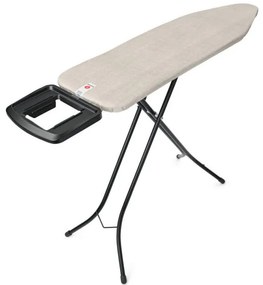 Masă de călcat Brabantia B 1008893, 124x38 cm, 7 poziții de reglare, Suport mare pentru fier, Gri deschis