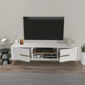 Măsuță TV Eslem White and Walnut