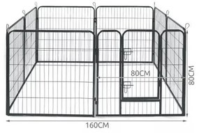 ShopJK ȚARC PENTRU ANIMALE 80X80CM - 9041