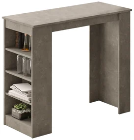 Masa Bar Din Lemn Ragoon Finisaj Gri Antichizat 120x51.5 Cm