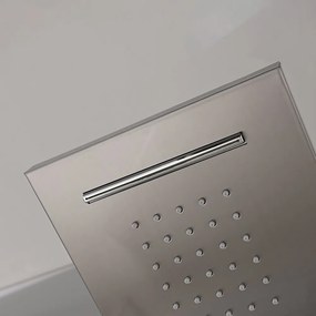 Panou de duș cu hidromasaj Alegro Silver, oțel inoxidabil
