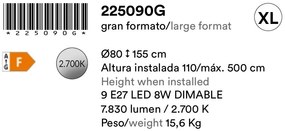 Lustra casa scarii cu 9 pendule Norma XL H500