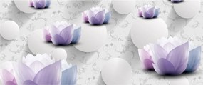 Tablou cu flori (120x50 cm)
