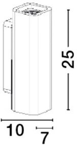 Aplica de perete design modern Otello alb