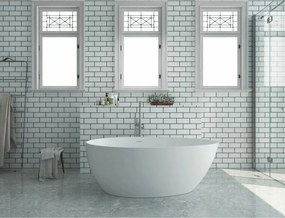 Cada freestanding Rune Agg alb 160x82 cm